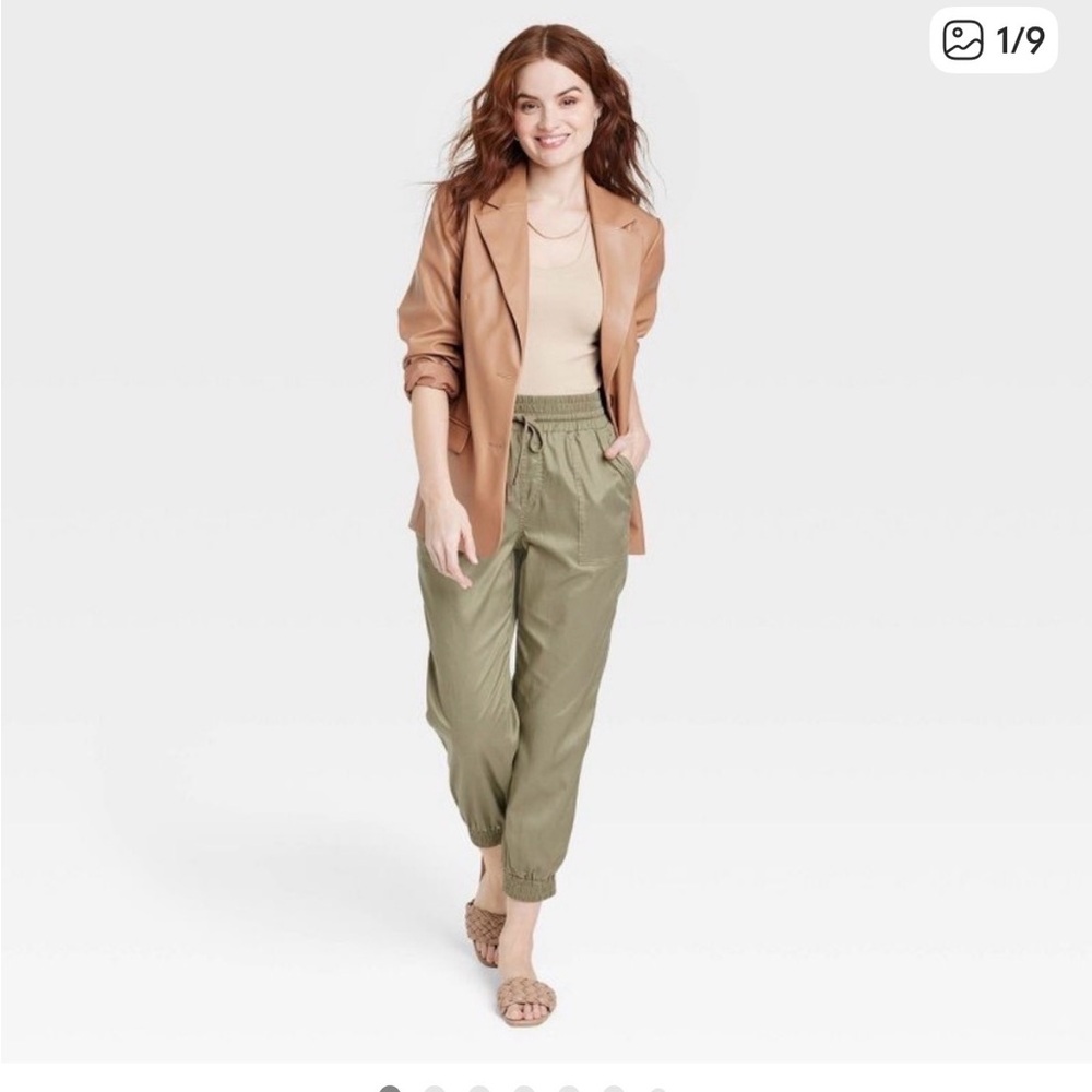 Drapey, Soft Olive Green Women's Jogger Pants. Target / A New Day